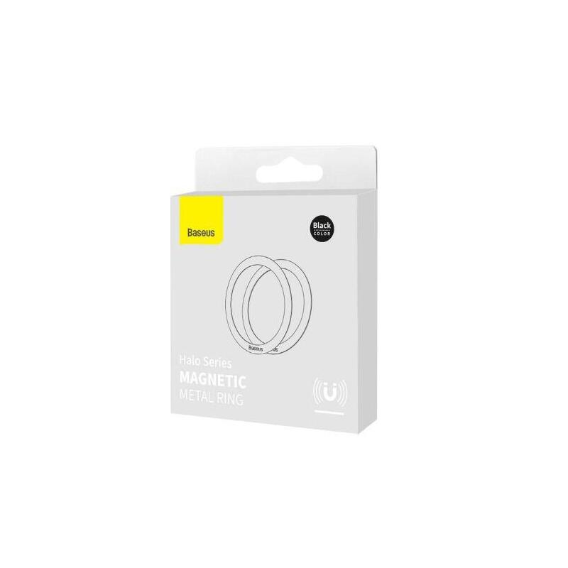 Pierscien Magnetyczny Baseus Halo Do Telefonu, Magsafe, Negro (2szt.)