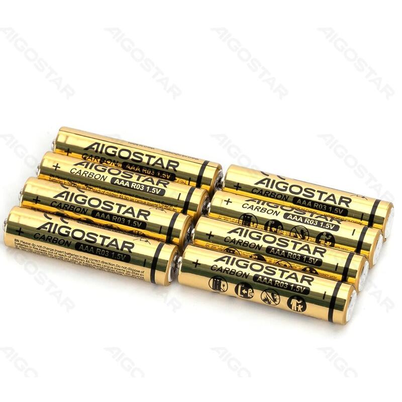 Pila De Carbono-Zinc R03 (Aaa) 1.5v 8 Uds Aigostar 8 Uds./ R03, Aaa/ 1.5v