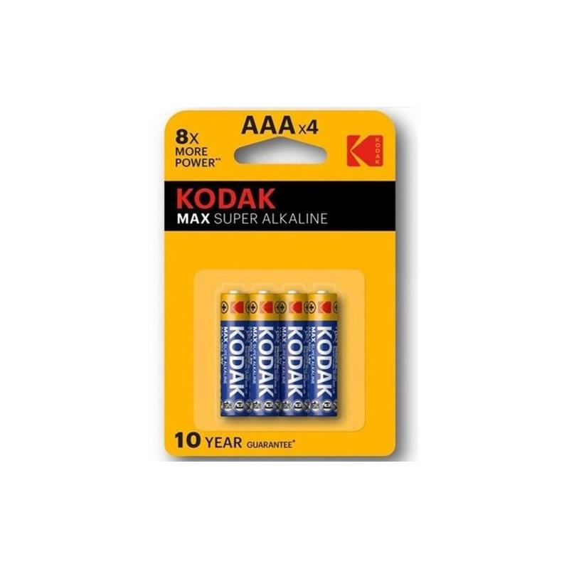 Pilas Kodak Max Aaa Lr3 1.5v Blister 4 Unidades