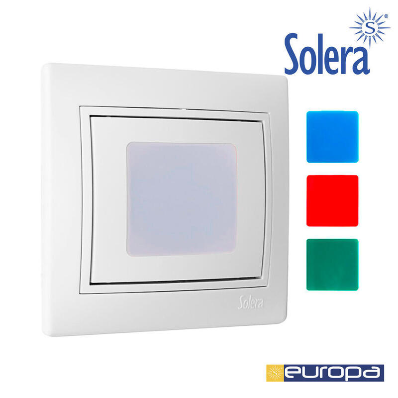 Piloto De Escalera 10a 250v Serie Europa Solera Erp90u