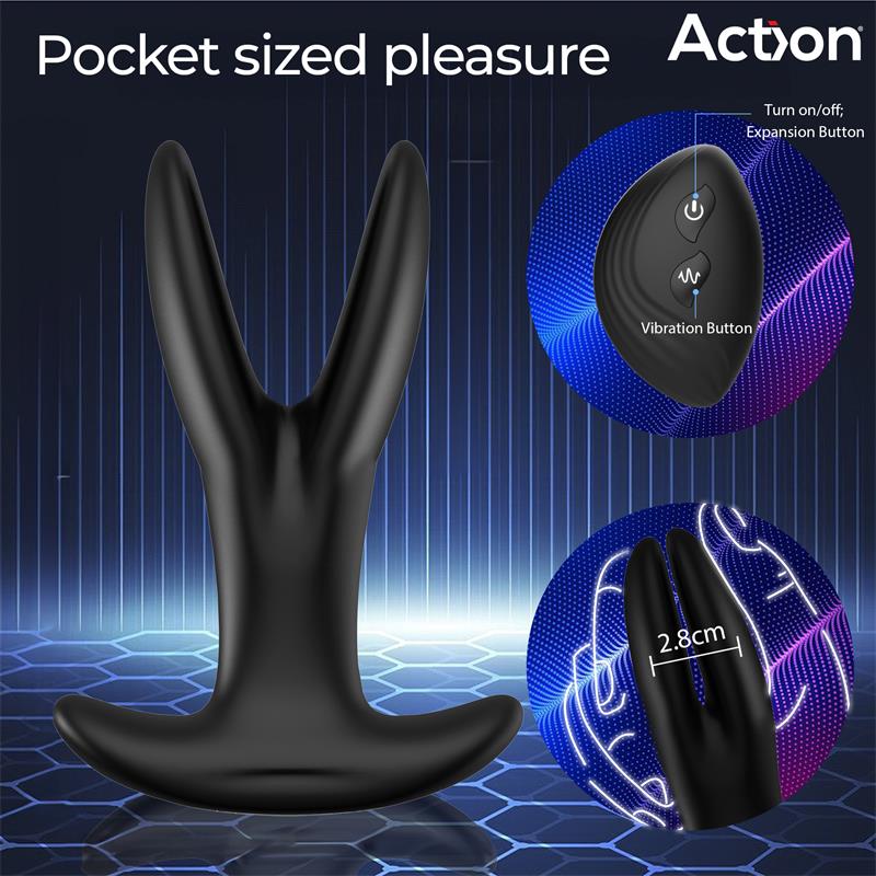 Pinsy Plug Anal Expandible Con Control Remoto