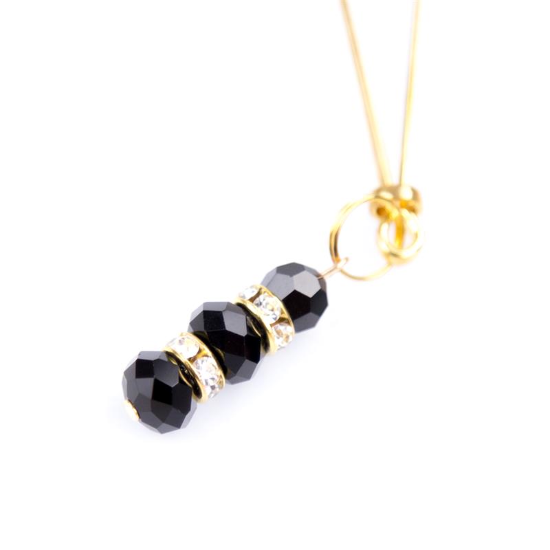 Pinzas Para Pezones Con Bolas De Cristal Dorado