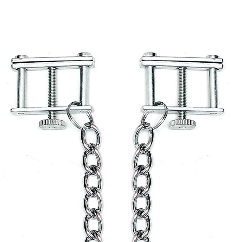 Pinzas Para Pezones Con Cadena-Rimba Bondage Play  Ajustable