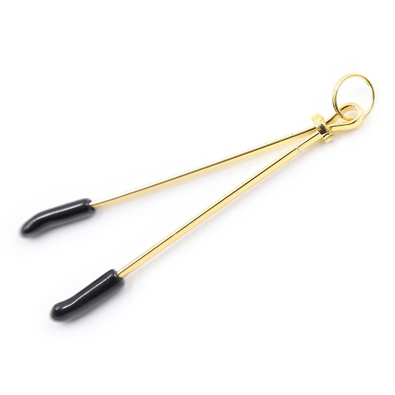Pinzas Para Pezones Metal Negro/Dorado