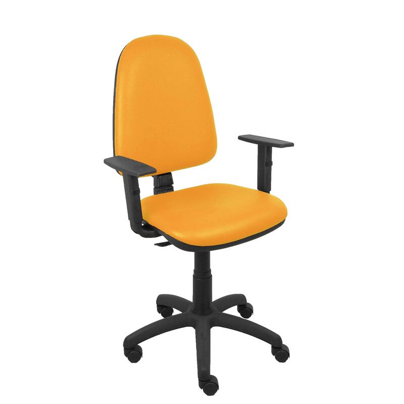 Piqueras Y Crespo Silla Aýna Similpiel Naranja Brazos Regulables