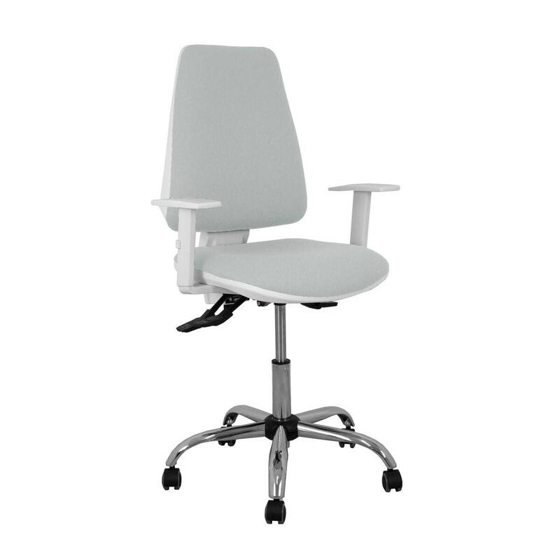 Piqueras Y Crespo Silla Elche Blanca Asincro Bali Gris Claro Brazos Regulables Ruedas De Parque