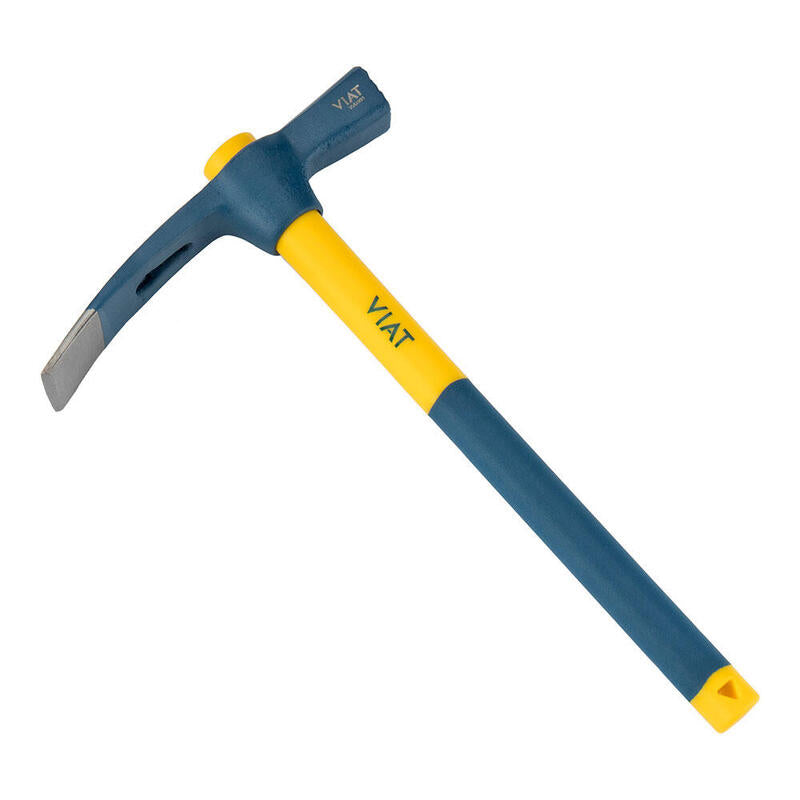 Piqueta O Alcotana Pala-Martillo Con Mango De Fibra Bimaterial Para Golpeo Y Picado De Paredes. Medidas: 203x330x47,5mm Viat931 Viat