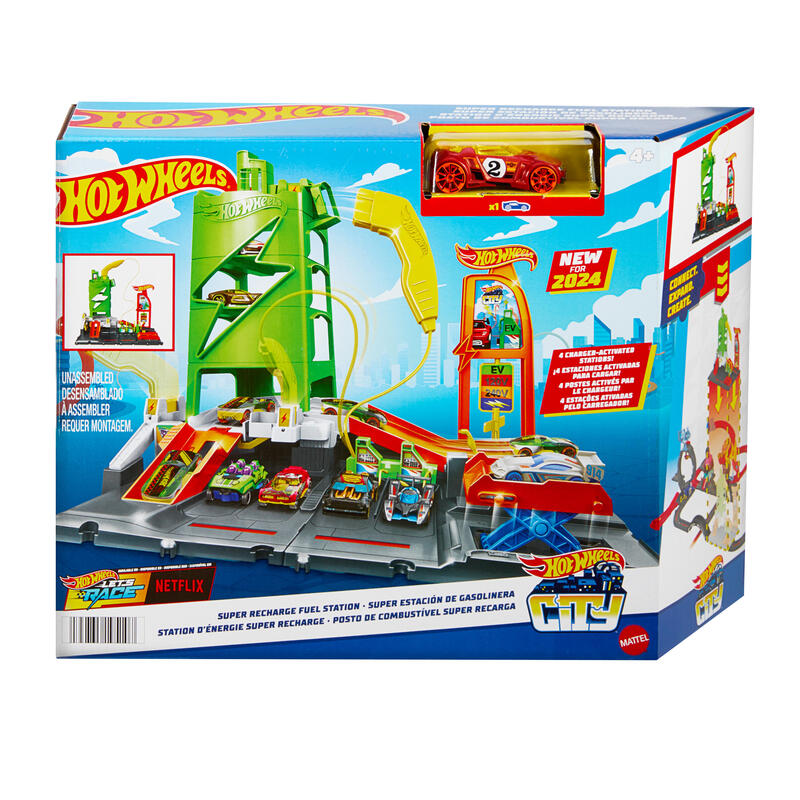 Pista Super Estacion De Gasolinera Hot Wheels