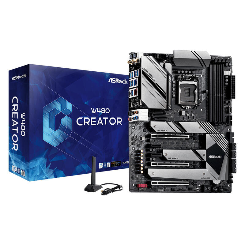 Placa Base  Asrock Lga1200 W480 Creador, Intel W480, 4xddr4, Hdmi
