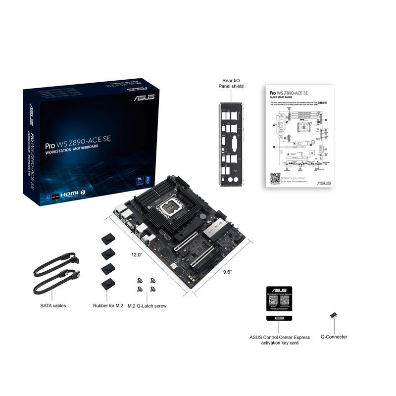 Placa Base Asus Pro Ws Z890-Ace Se Intel,1851,Ddr5,Matx