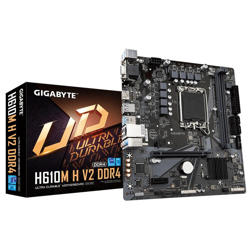 Placa Base Gigabyte H610m H V2 Ddr4 Socket 1700 Micro Atx