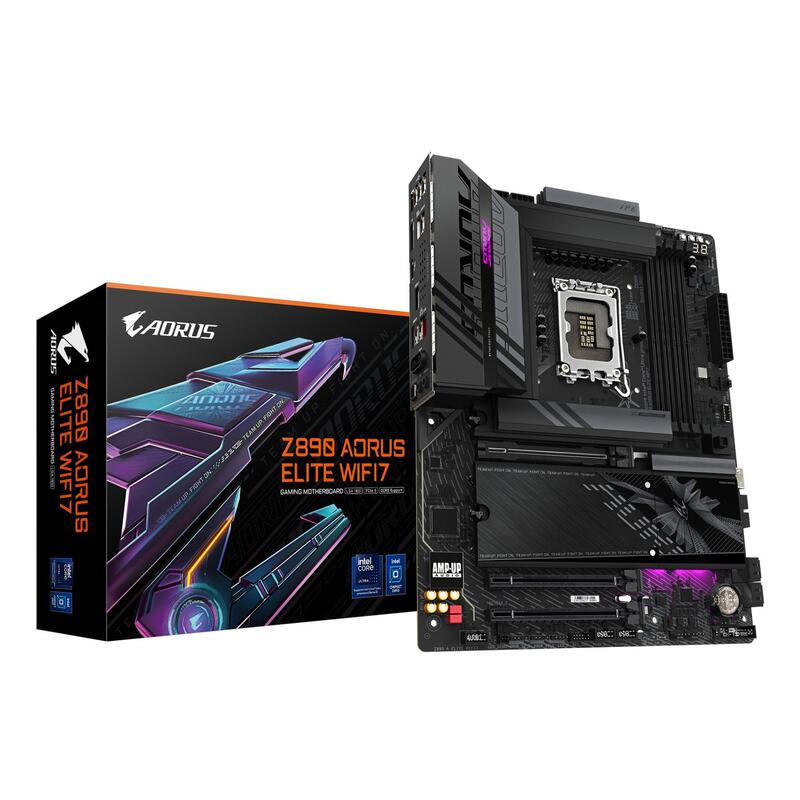 Placa Base Gigabyte Z890 A Elite Wifi7 1.1 Intel Z890 Lga 1851 (Socket V1) Atx Ram Ddr5-Sdram 4xranuras Wi-Fi Sí Bluetooth Sí 4xnúmero De Ranuras M.2 (M) Z890aelitewifi71.1