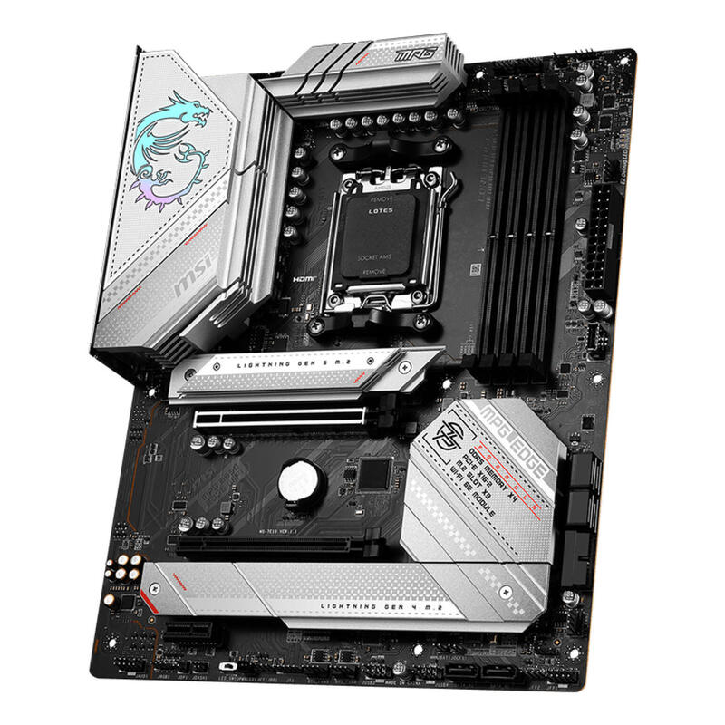 Placa Base Msi Mpg B650 Edge Wifi Amd Socket Am5 Ddr5 Up To 128gb 2xpcie X16 6xsata Atx