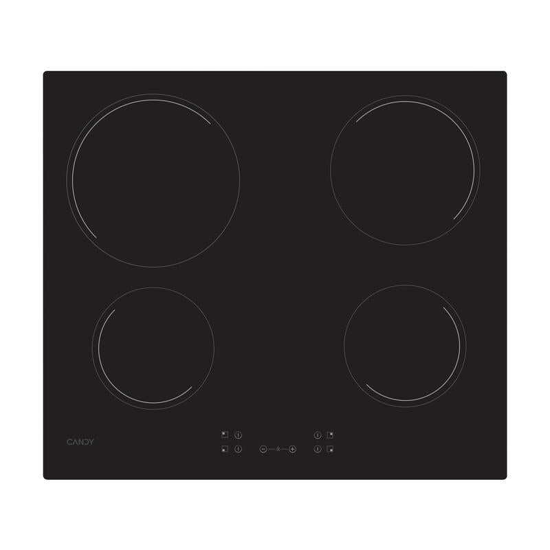 Placa Candy Idea Ch64ccb/4u2 Negro Integrado 59 Cm Cerámico 4 Zona(S)