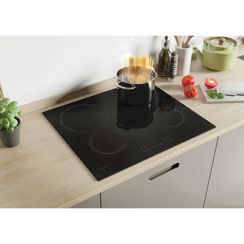 Placa Candy Idea Ch64ccb/4u2 Negro Integrado 59 Cm Cerámico 4 Zona(S)