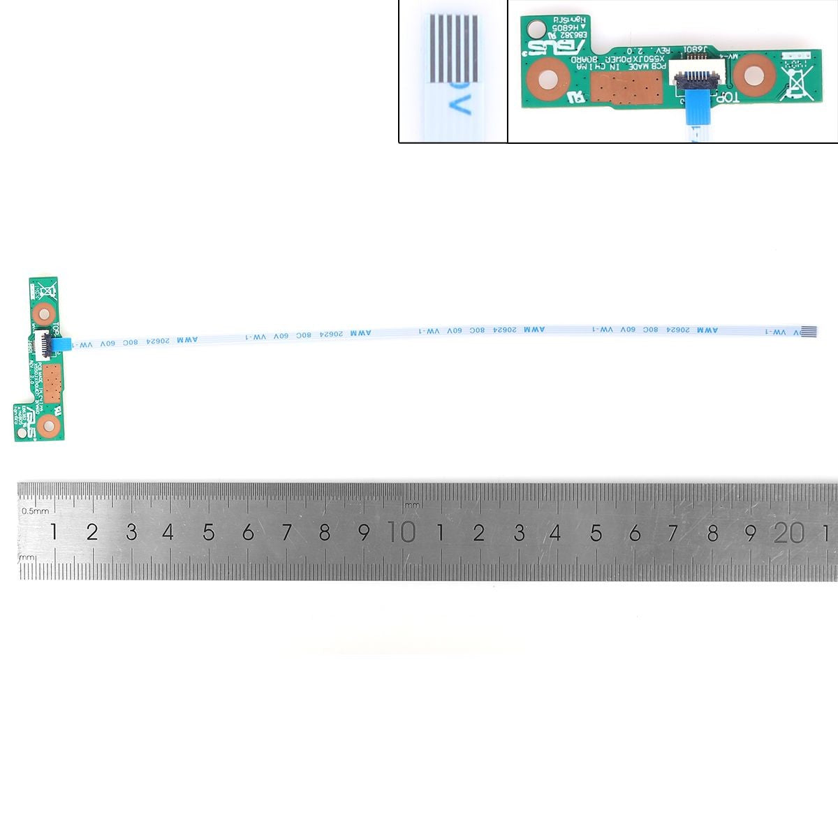 Placa De Botón De Encendido Con Cable Para Portátil Asus Y581C X552C X552L X550Ld X550Cl X550L X550 X550V X550Ca X550Vc