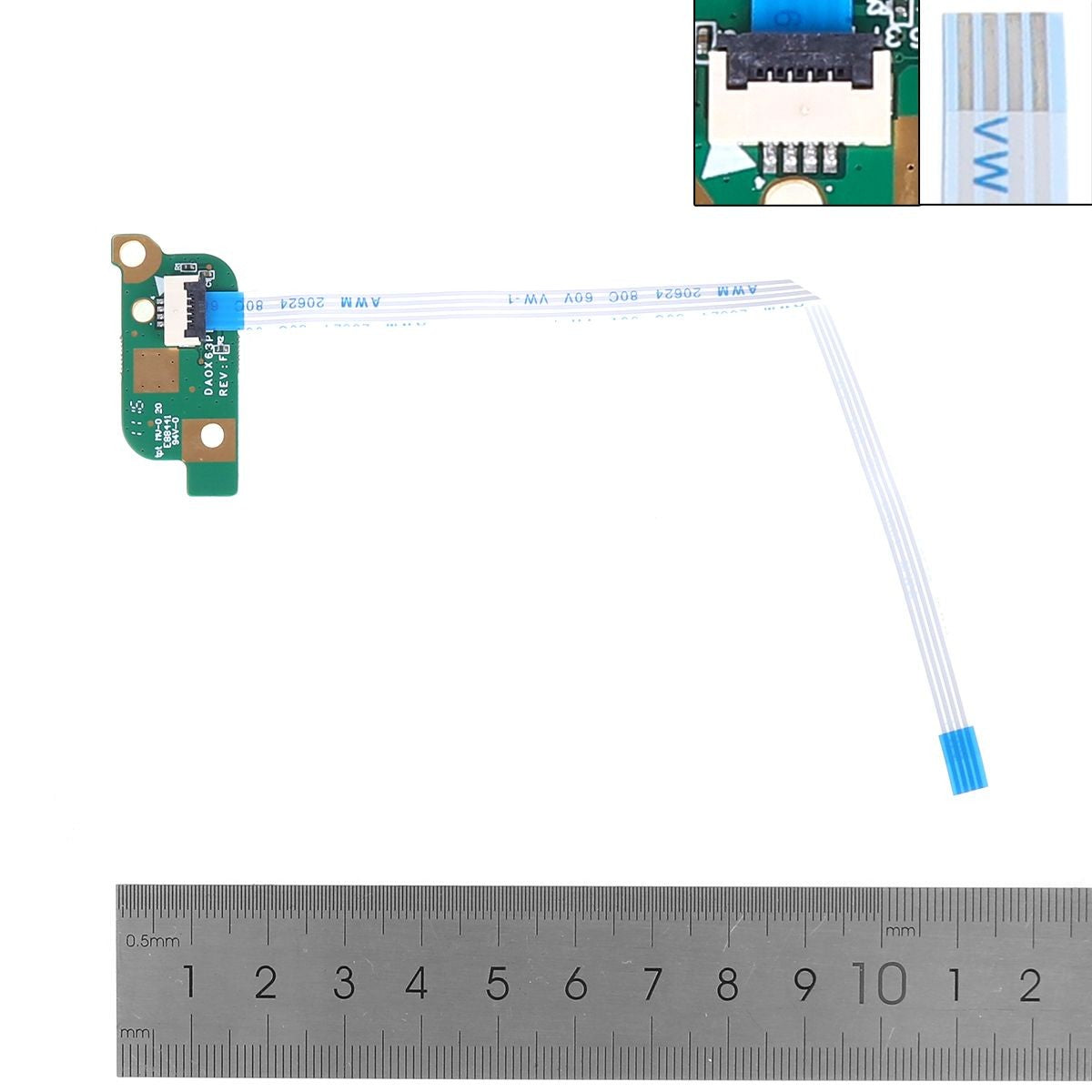 Placa De Botón De Encendido Con Cable Para Portátil Hp Probook 450 G3 455 G3 470 G3 475 G3 827035-001 Da0X