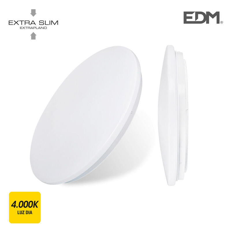 Plafon/Aplique Led De Superficie 12w 4000k Ø26,5x5,7cm Edm