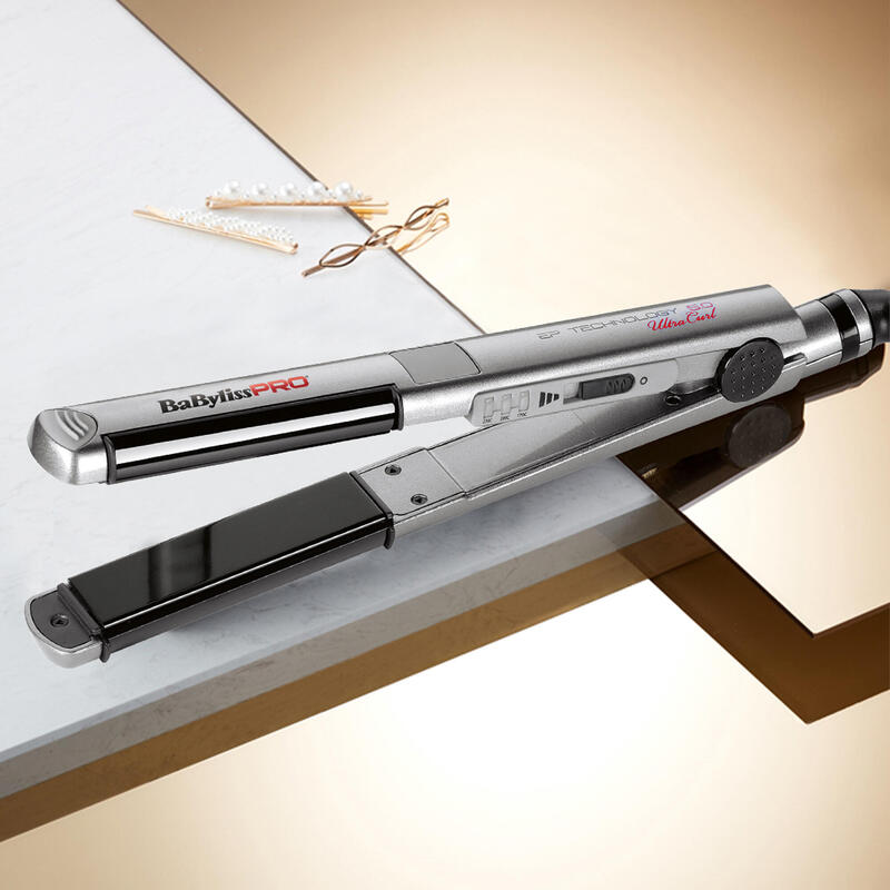 Plancha Alisadora Babyliss Ultracurl Styler 25mm Gris Cálido, Plata 40 W 106,3" (2,7 M)