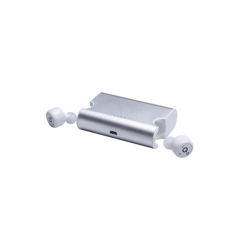 Platinet Auricular Bluetooth Con Mic Hd + Powerbank 1500mah Pm1080w Blanco