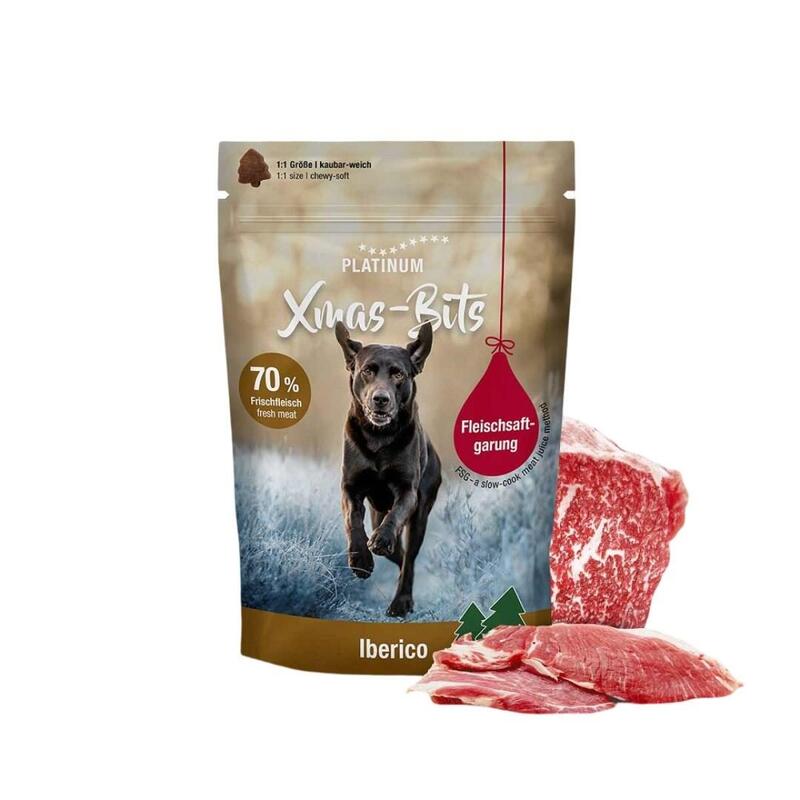 Platinum Xmas-Bits Iberico - Premio Para Perros - 150g