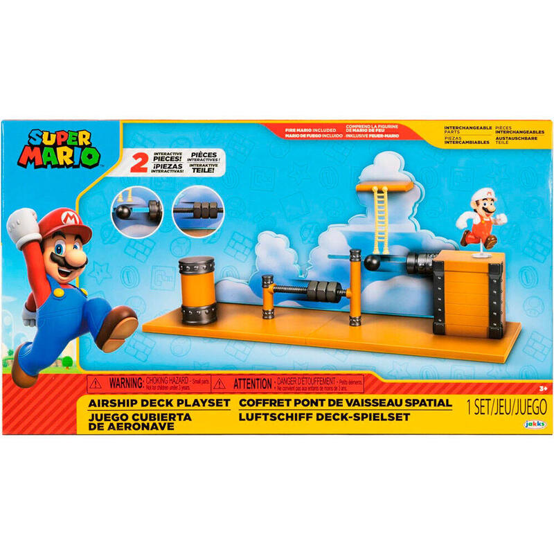 Playset Cubierta De La Aeronave Super Mario Bros