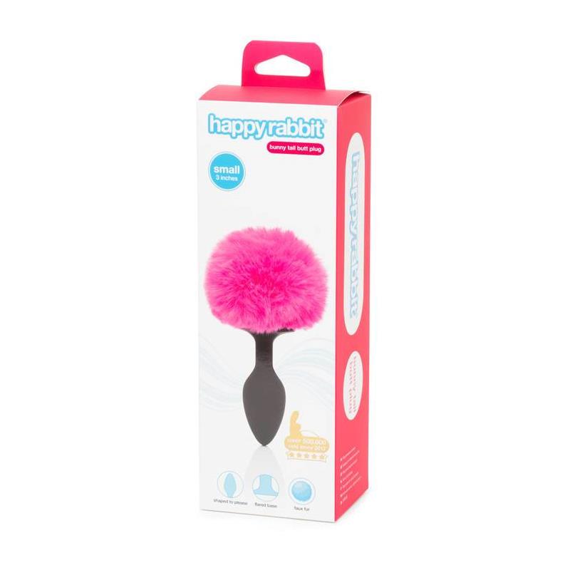 Plug Anal Con Cola Color Rosa Pequeño