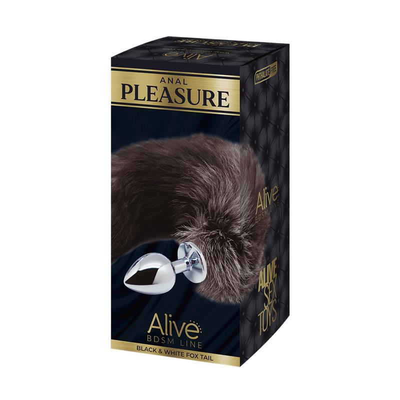Alive - Anal Pleasure Plug Metal Cola De Zorro Talla S