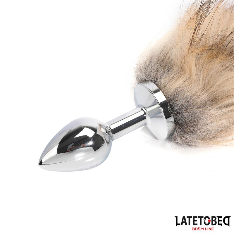 Plug Anal Con Cola Marrón 40 Cm
