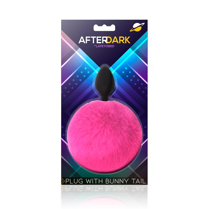 Plug Anal Con Pompón Rosa Talla S