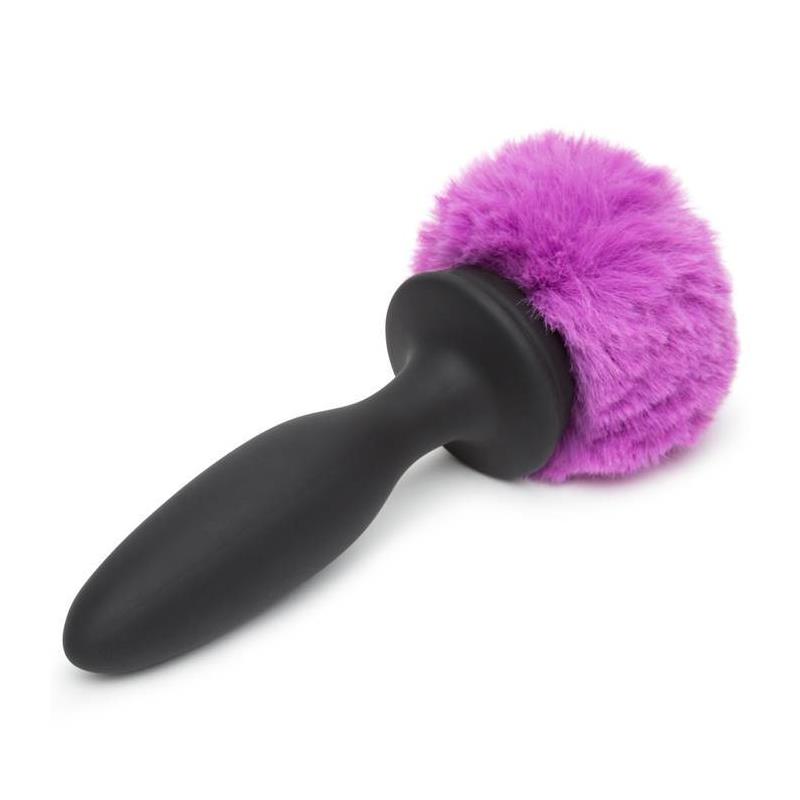 Plug Anal Con Vibración Y Control Remoto Doble Base Púrpura Grande