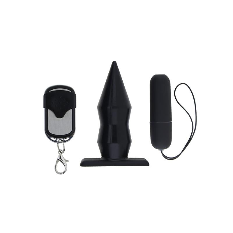 Plug Anal Con Vibración Y Control Remoto Negro