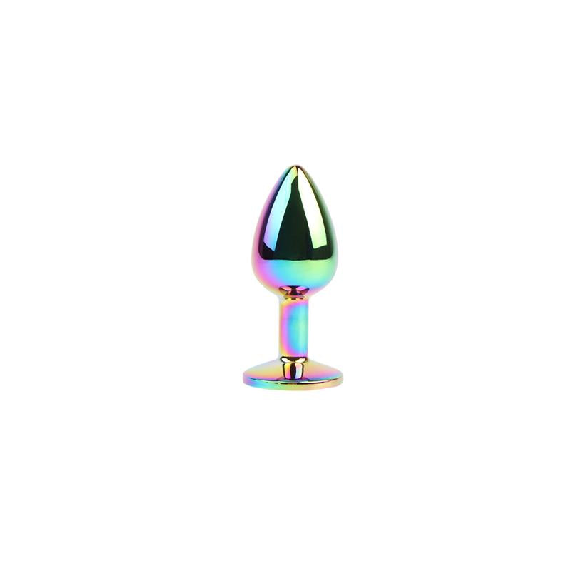 Plug Anal De Metal Con Joya Circular 2.7