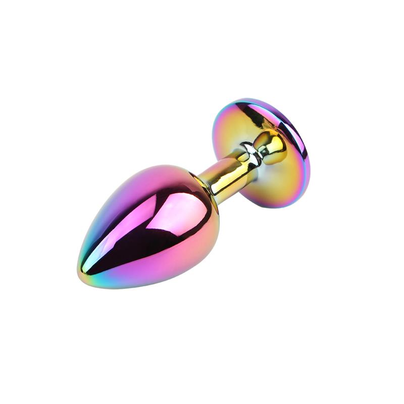 Plug Anal De Metal Con Joya Circular 2.7