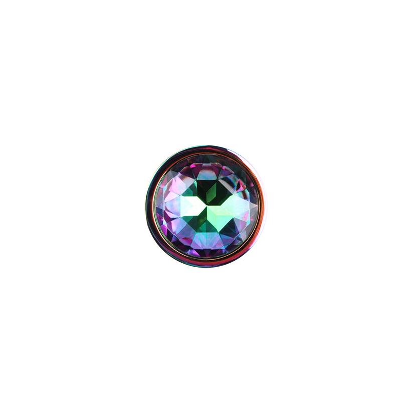 Plug Anal De Metal Con Joya Circular 2.7