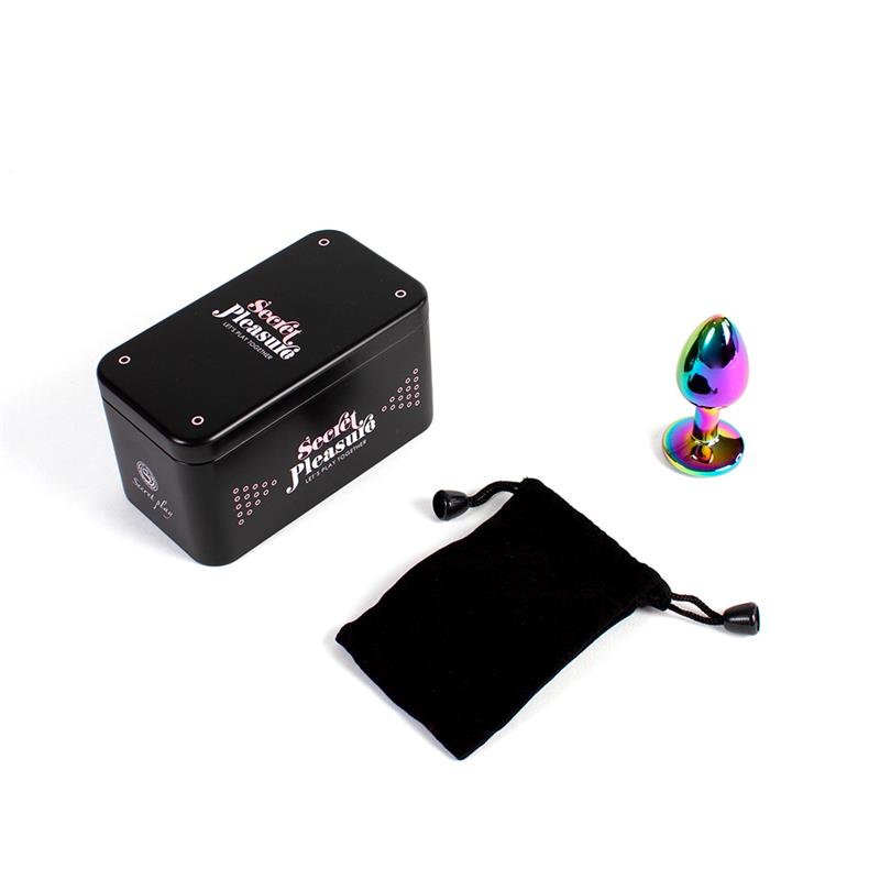 Secretplay - Metal Butt Plug Multicolor Talla S 7 Cm