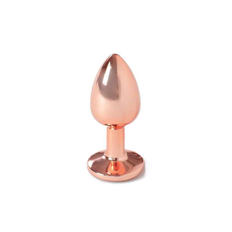 Secretplay - Metal Butt Plug Oro Rosa Talla S 7 Cm