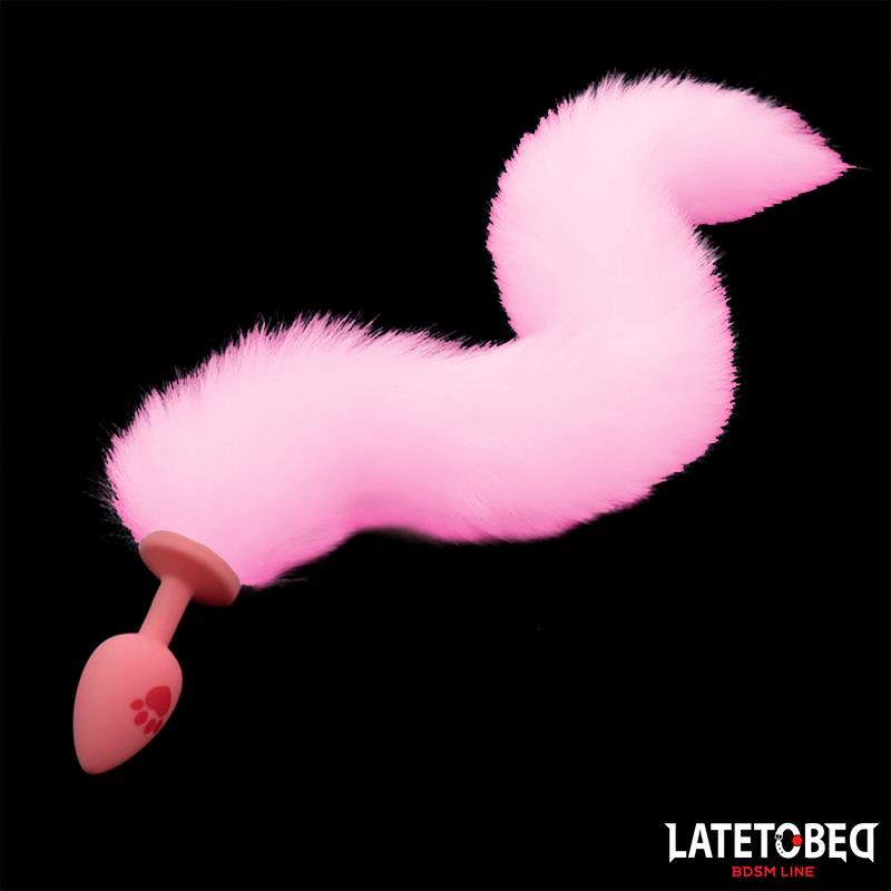 Plug Anal Con Cola De Zorro Rosa