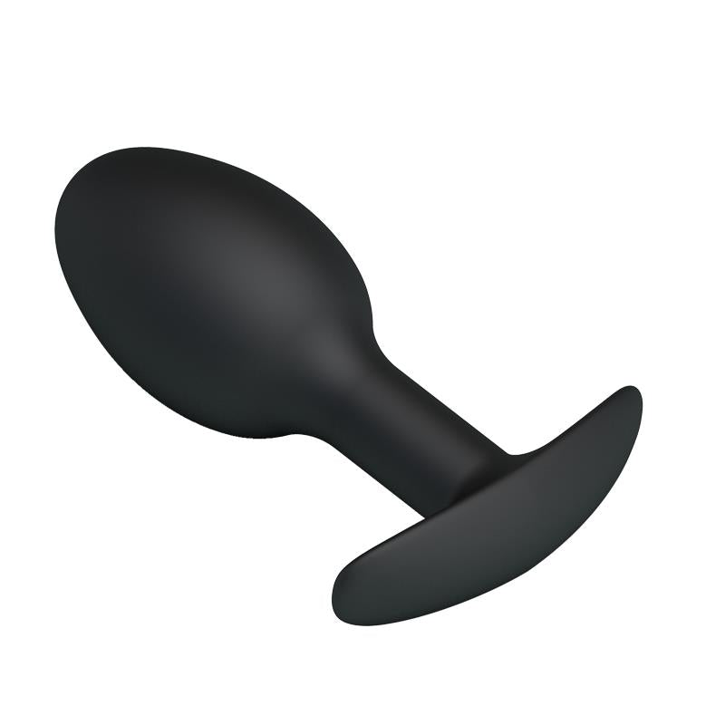Plug Anal Silicona Negro Con Bola