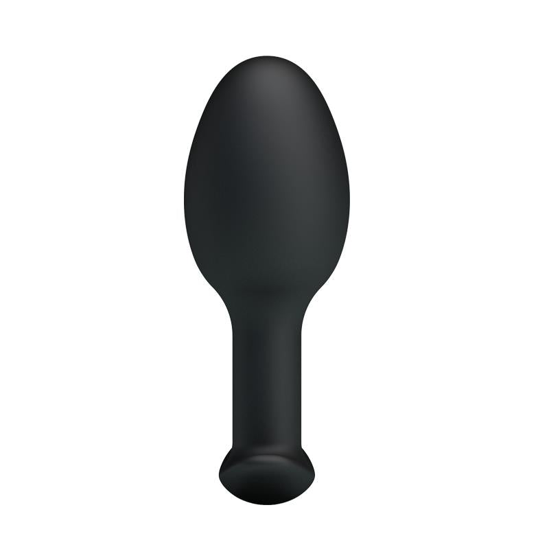Plug Anal Silicona Negro Con Bola