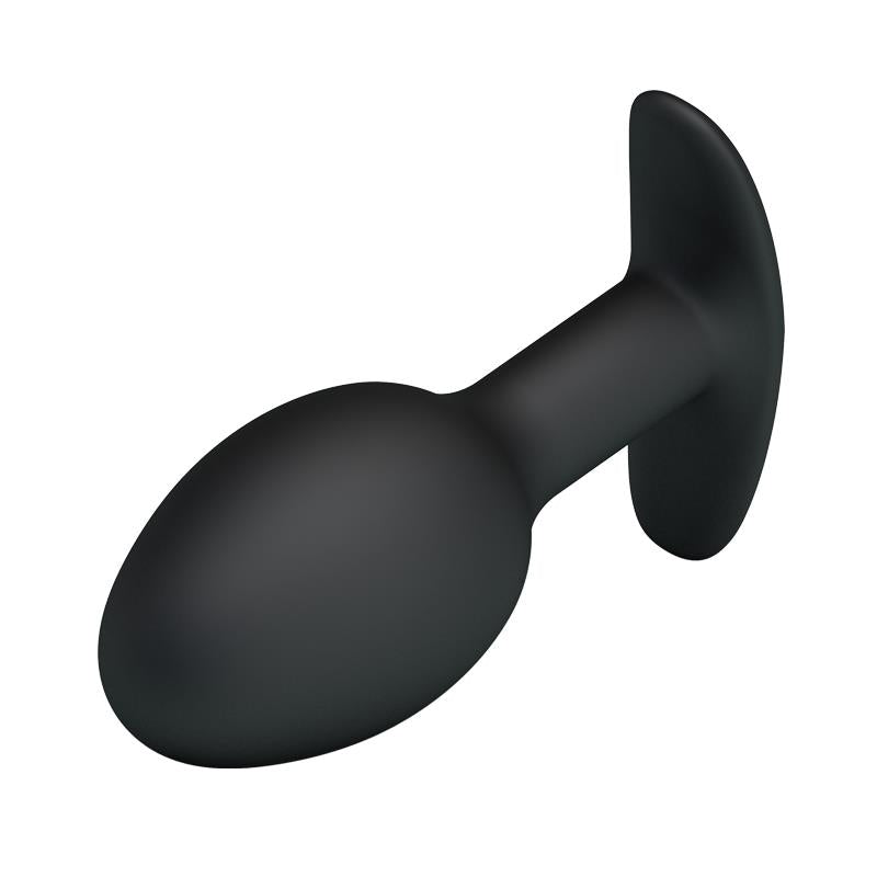 Plug Anal Silicona Negro Con Bola