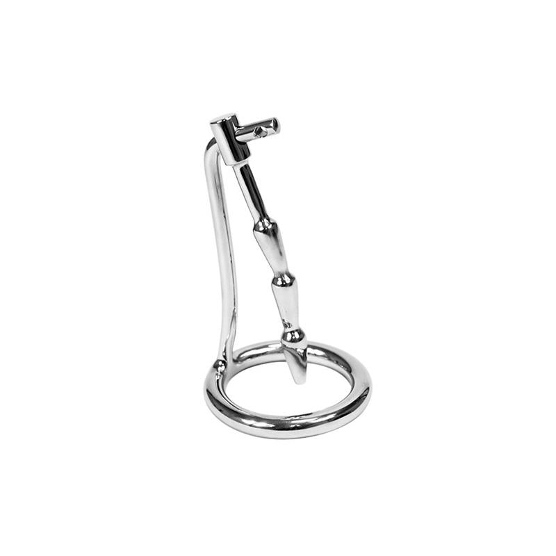 Plug Castidad Pene Con Candado Acero Inoxidable