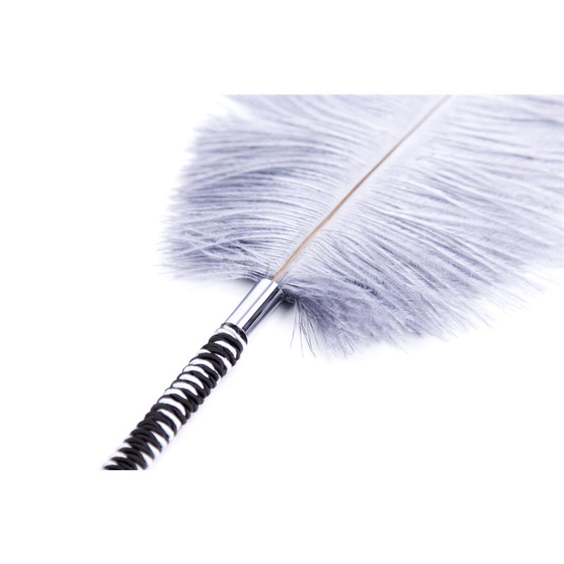 Plumas Estimuladoras 46 Cm Blanco/Negro