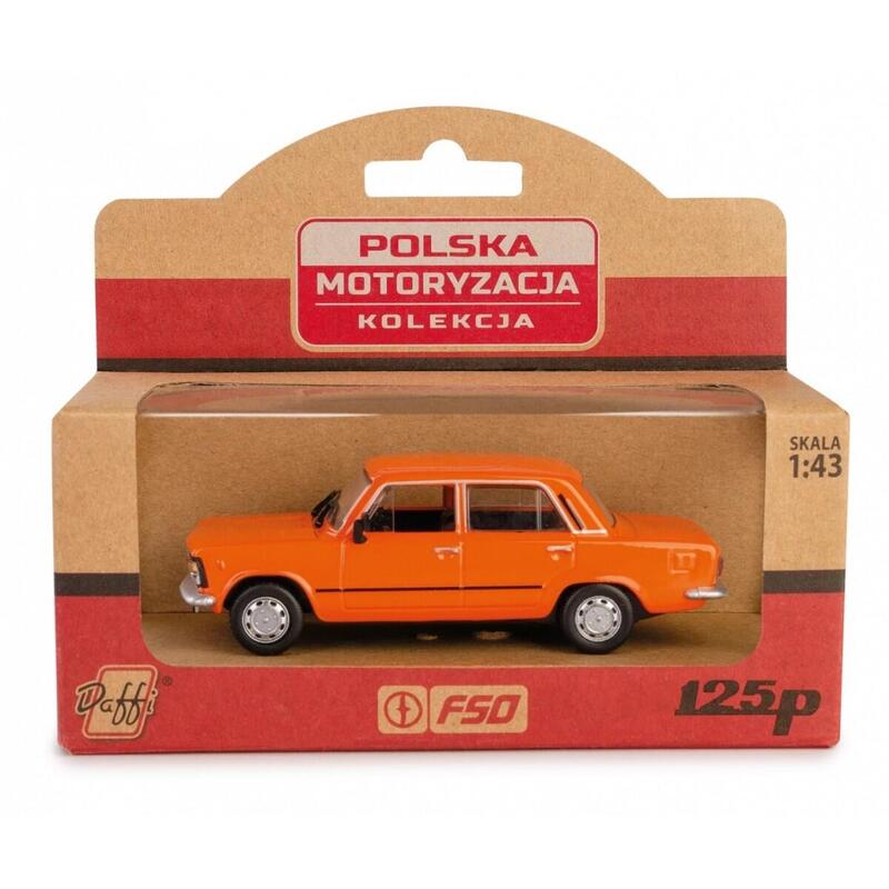 Pojazd Prl Fiat 125p Pomaranczowy