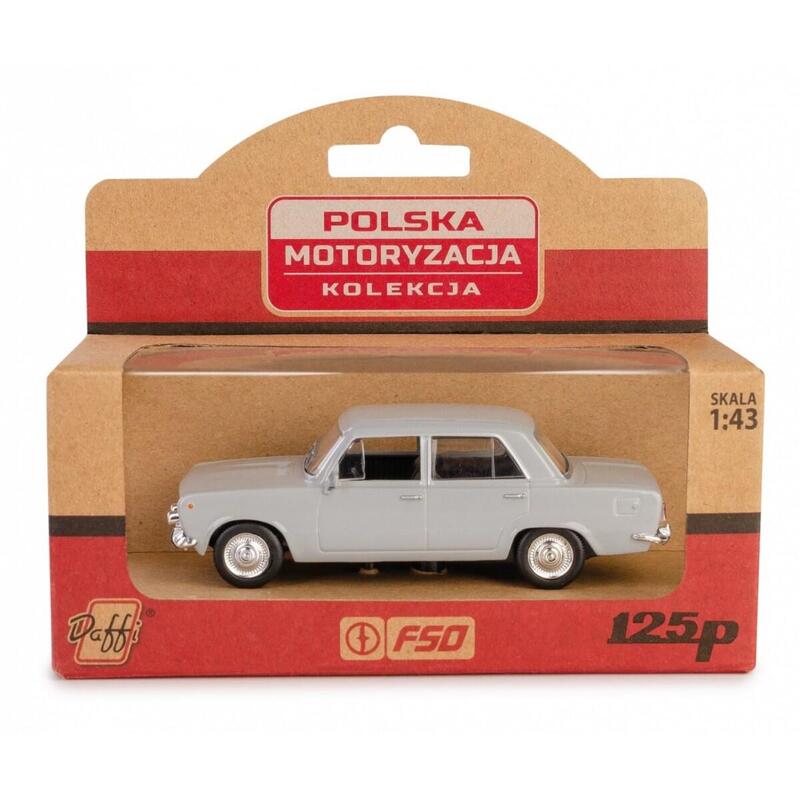 Pojazd Prl Fiat 125p Popielaty