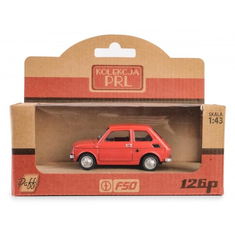 Pojazd Prl Fiat 126p Czerwony
