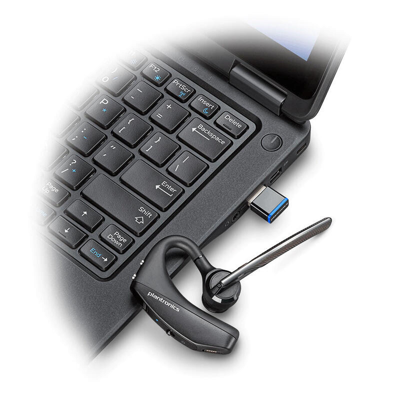 Poly Voyager 5200 Uc Auriculares Inalámbrico Dentro De Oído Oficina/Centro De Llamadas Bluetooth Negro