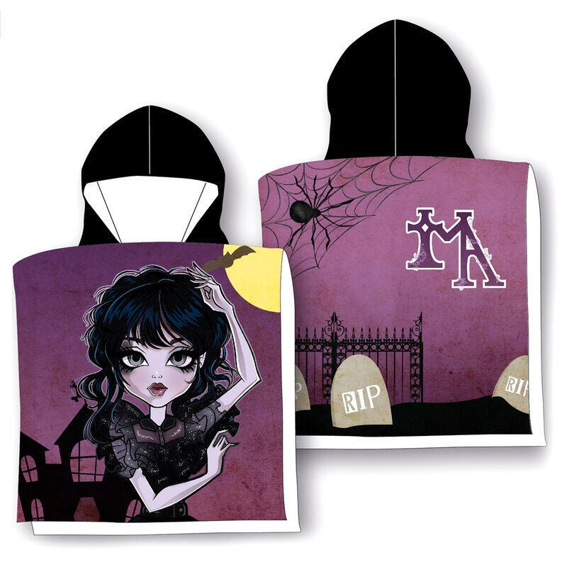Poncho Toalla Niña Gotica Algodon