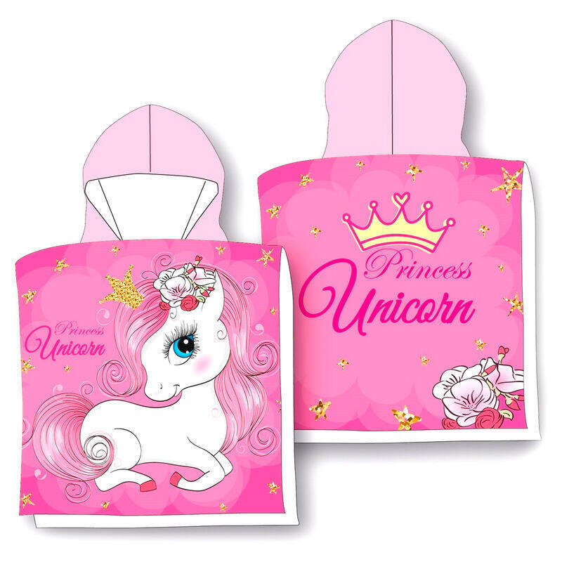 Poncho Toalla Unicornio Microfibra