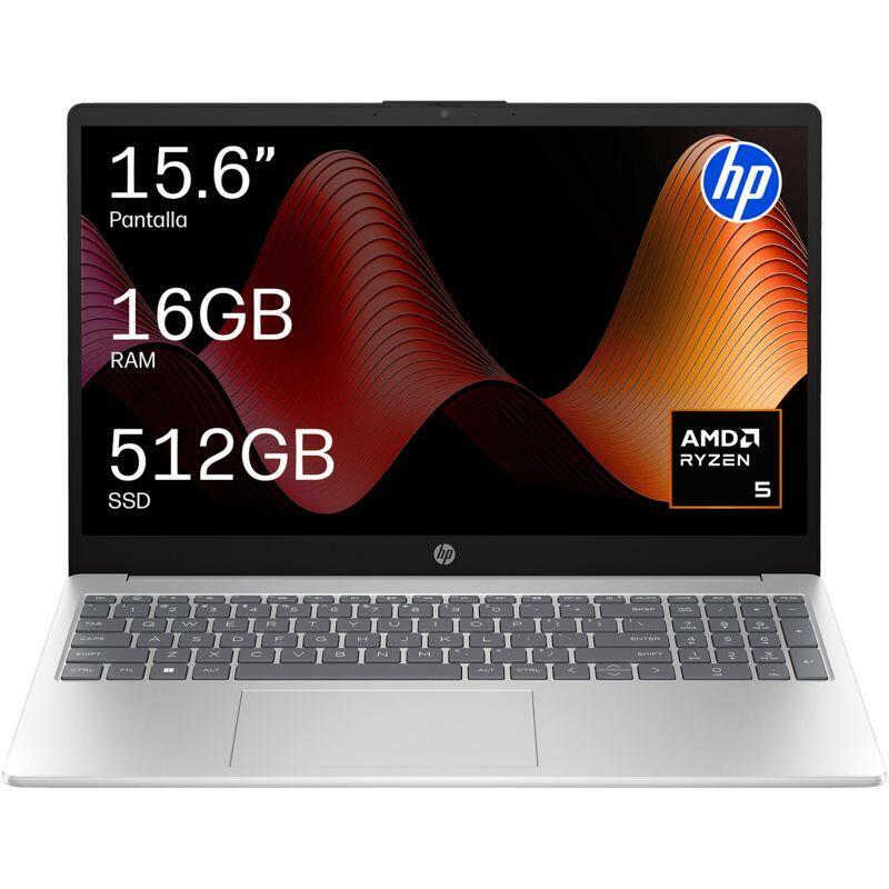 Portátil Hp 15 Fc1003nsx 15.6" Full Hd Amd Ryzen 5 7520u 16 Gb Ram 512 Gb Ssd Radeon 610m Windows 11 Home Sin Cargador